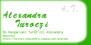 alexandra turoczi business card